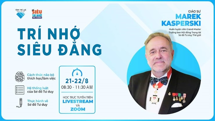 Tặng 100 vé học trí nhớ siêu đẳng của giáo sư Marek Kasperski